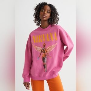 H&M Oversized Nirvana Sweatshirt